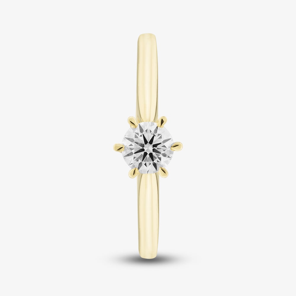 1888 Collection 9ct Yellow Gold 0.25ct Brilliant Cut Diamond Solitaire Ring RPP11-9Y-0.25-H-SI2