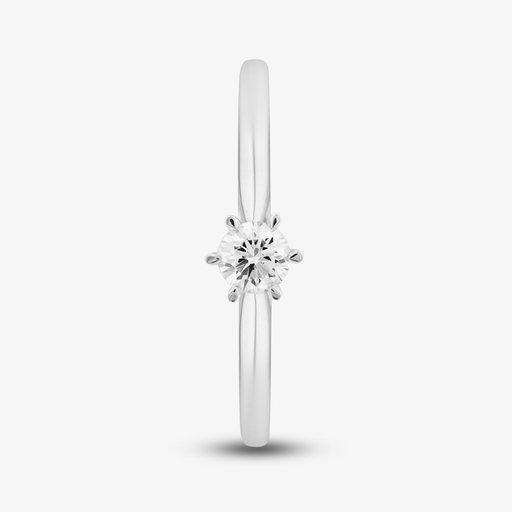 1888 Collection 9ct White Gold 0.20ct Brilliant Cut Diamond Solitaire Ring RPP11-9W-0.20-H-SI2