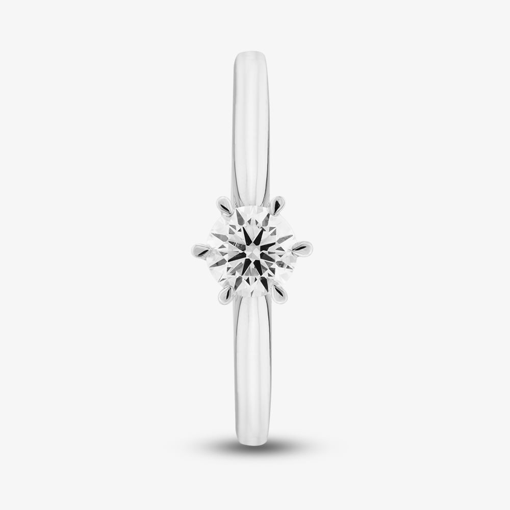 1888 Collection 9ct White Gold 0.25ct Brilliant Cut Diamond Solitaire Ring RPP11-9W-0.25-H-SI2