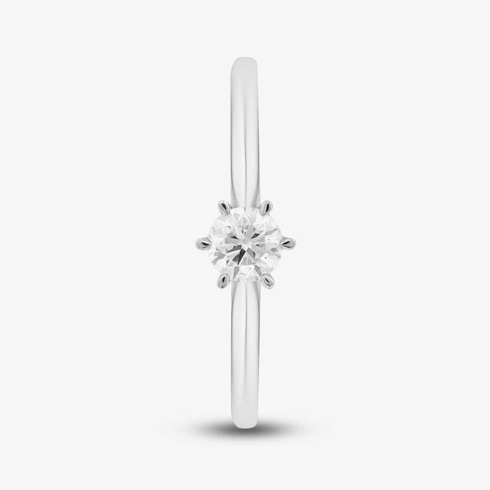 1888 Collection 9ct White Gold 0.33ct Brilliant Cut Diamond Solitaire Ring RPP11-9W-0.33-H-SI2