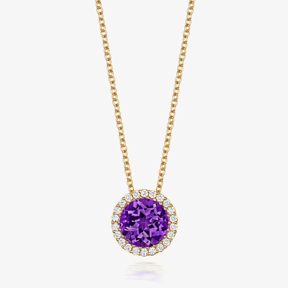 Click to view product details and reviews for Tivon 18ct Yellow Gold And Brilliant Cut Amethyst Diamond Set Pendant Necklace Py 0849 Am. Click to view product details and reviews for Tivon 18ct Yellow Gold And Brilliant Cut Amethyst Diamond Set Pendant Necklace Py 0849 Am.