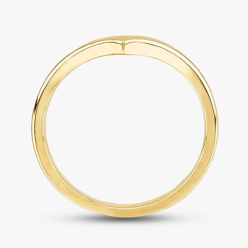 9ct Yellow Gold Wishbone Ring PL210Y