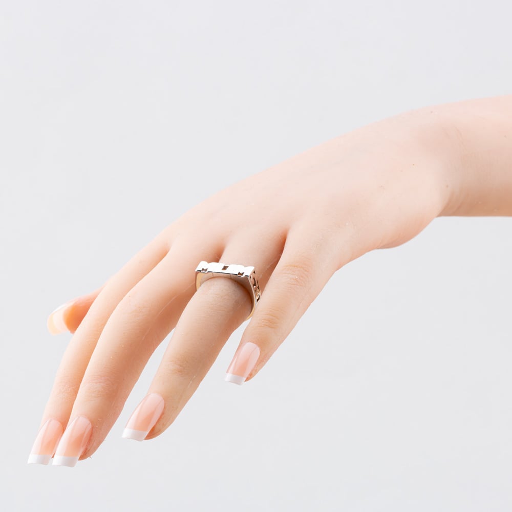 Sterling Silver Mum Signet Ring S2003