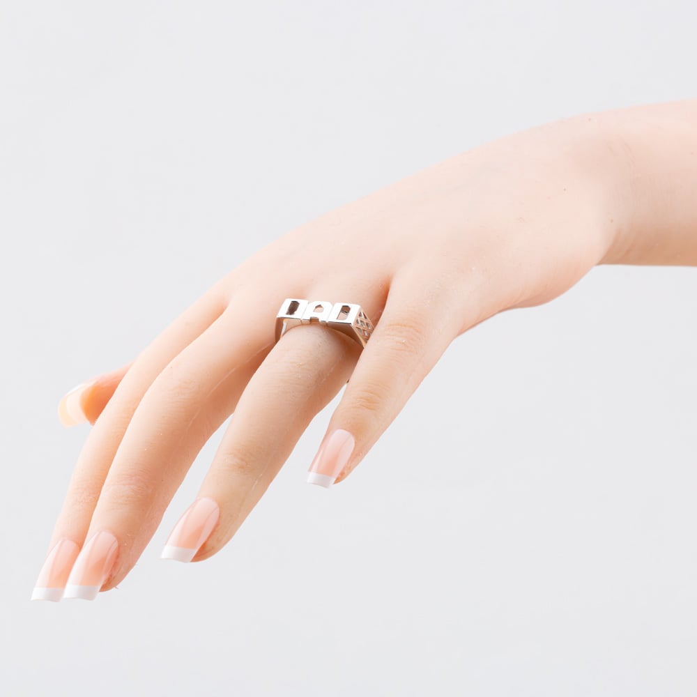 Sterling Silver Dad Signet Ring S2004