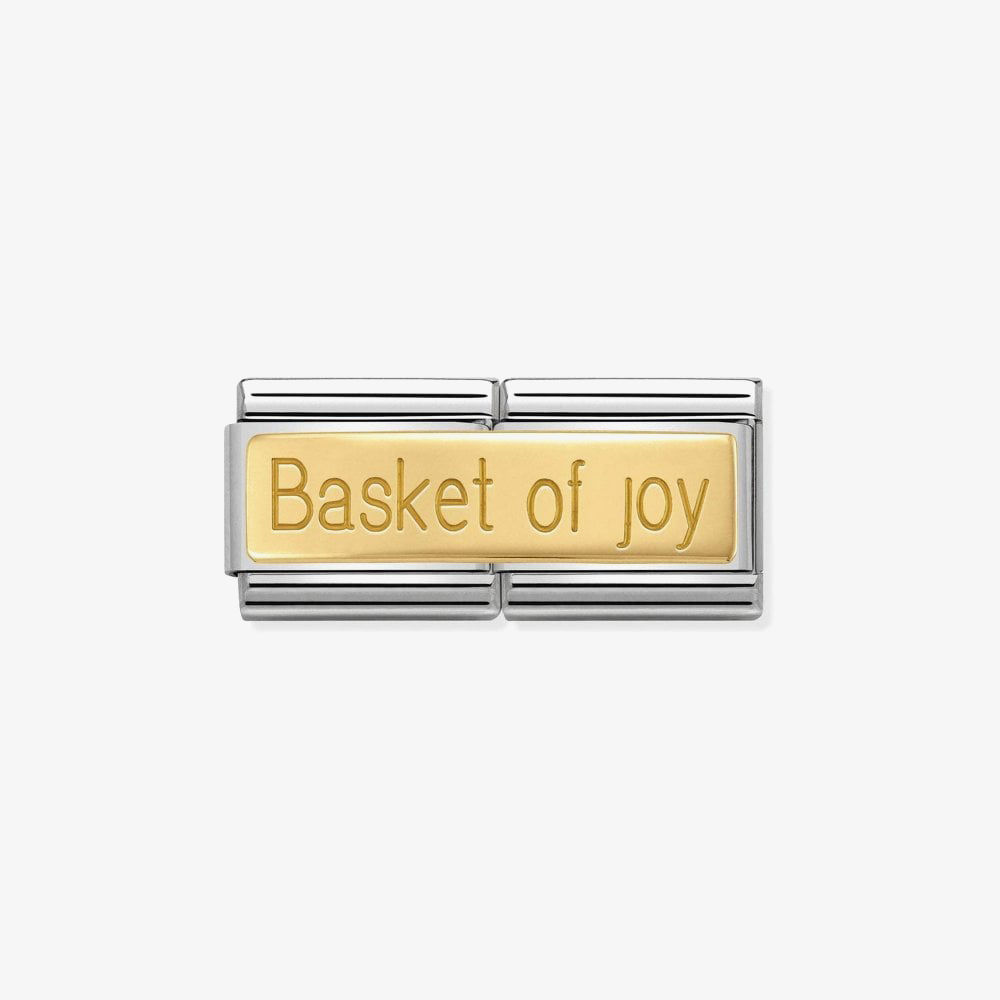 Nomination CLASSIC Gold Double Link Basket Of Joy Charm 030710/19