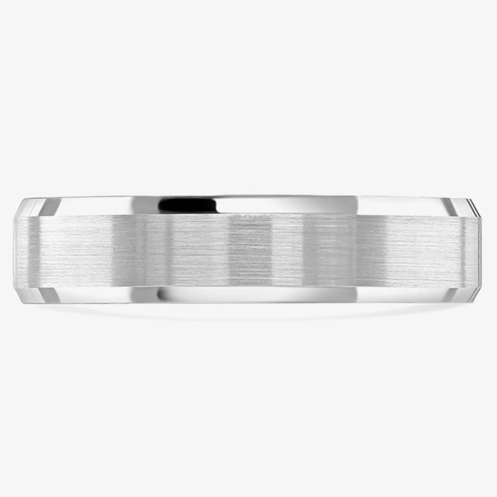 Brown & Newirth Dexter Platinum Brushed 5mm Ring ANFP567