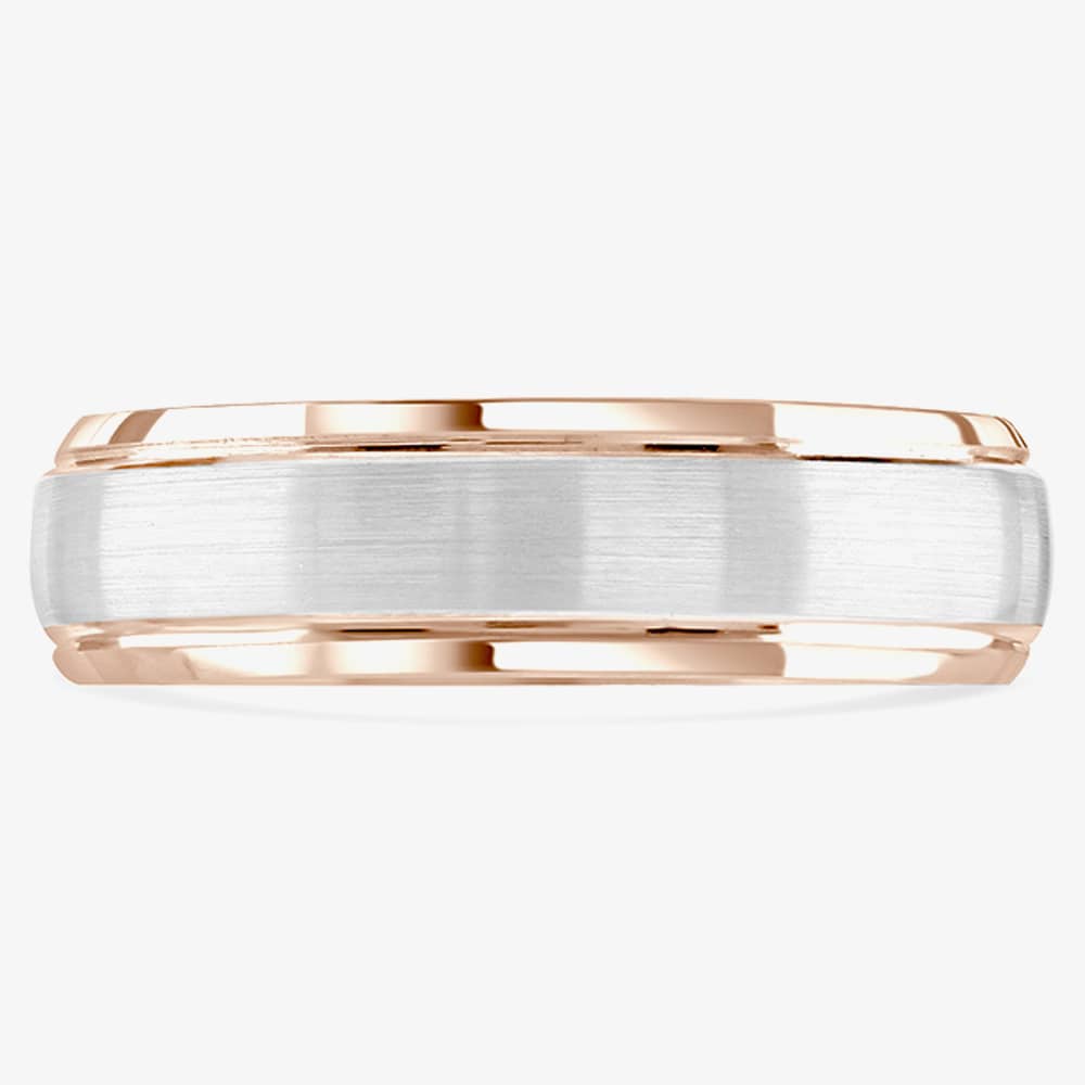 Brown & Newirth Compliment 18ct Rose & White Gold 5mm Ring 6136 5.0 18K