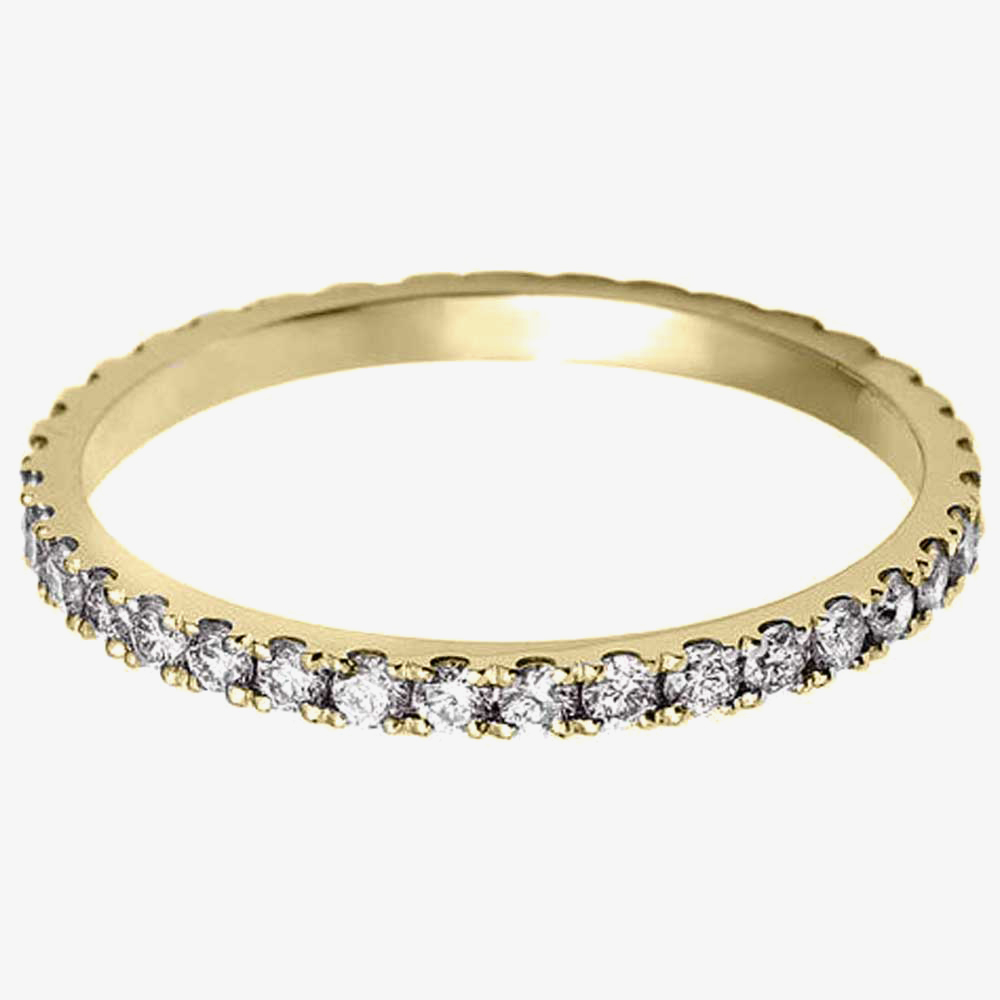 18ct Yellow Gold 2.5mm Diamond Full Eternity Ring WVGH1/2.5R230 18YG
