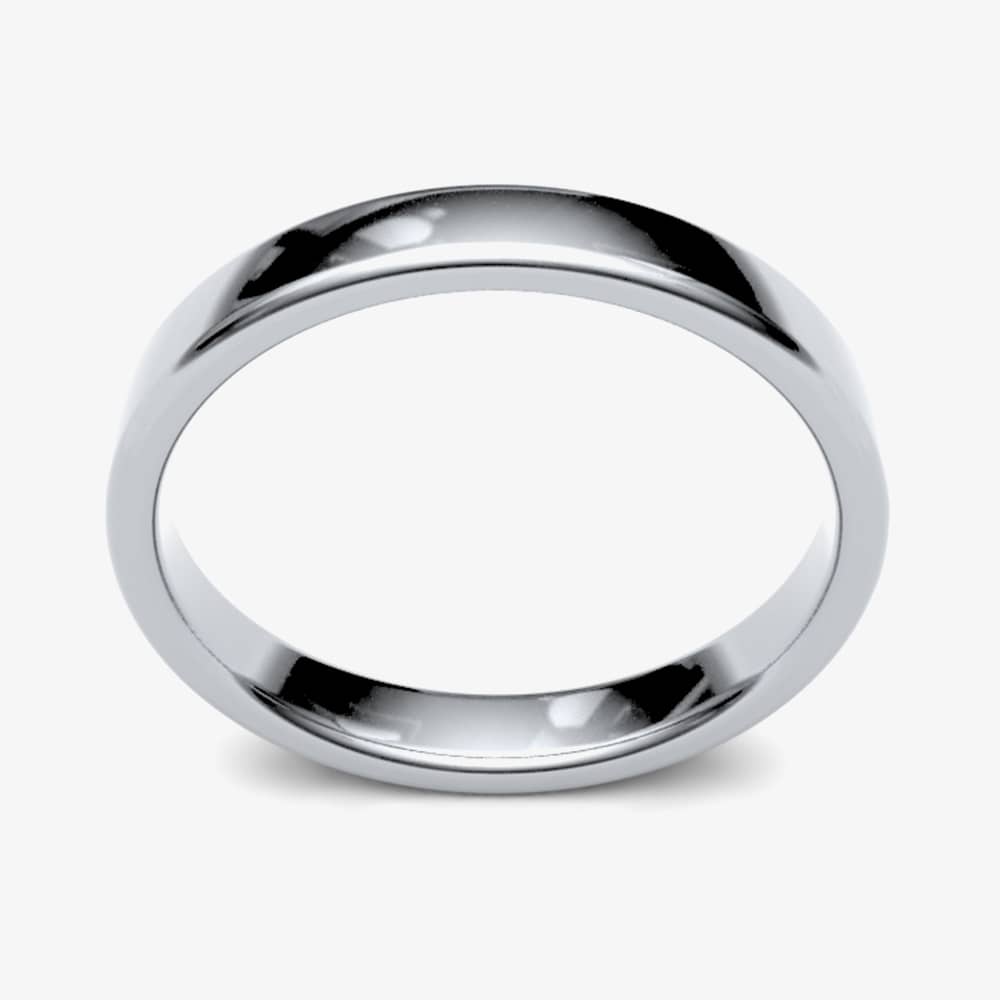 Platinum 3.0mm Soft Court Wedding Ring 3LMS-PT