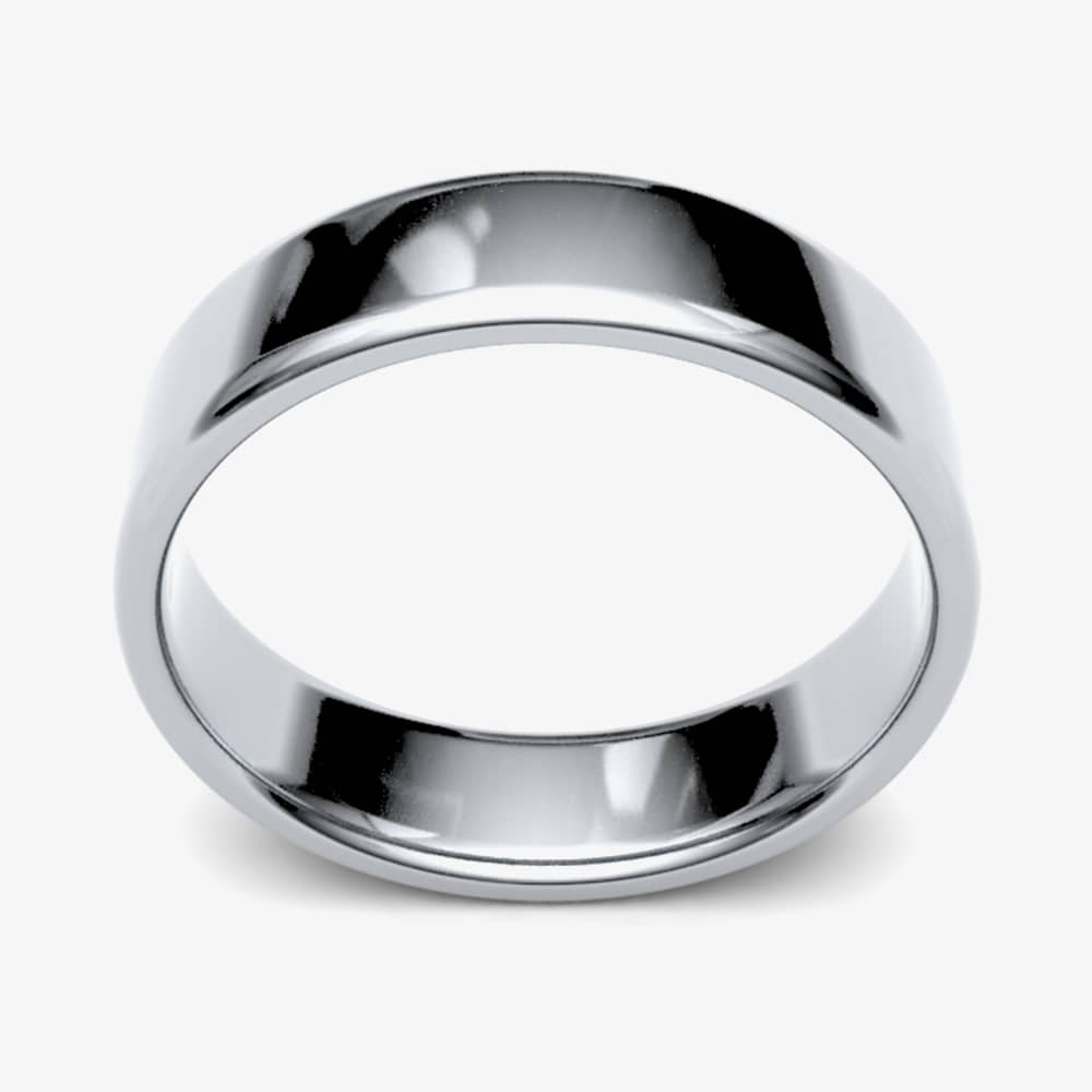 Platinum 5.0mm Soft Court Wedding Ring 5GLS-PT