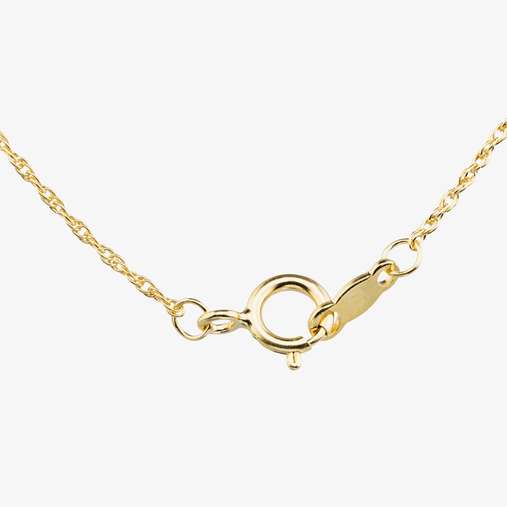 Gold Plated 0.15ct Certificated Brilliant Cut Lab Grown Diamond Circle Pendant Necklace LGP47087