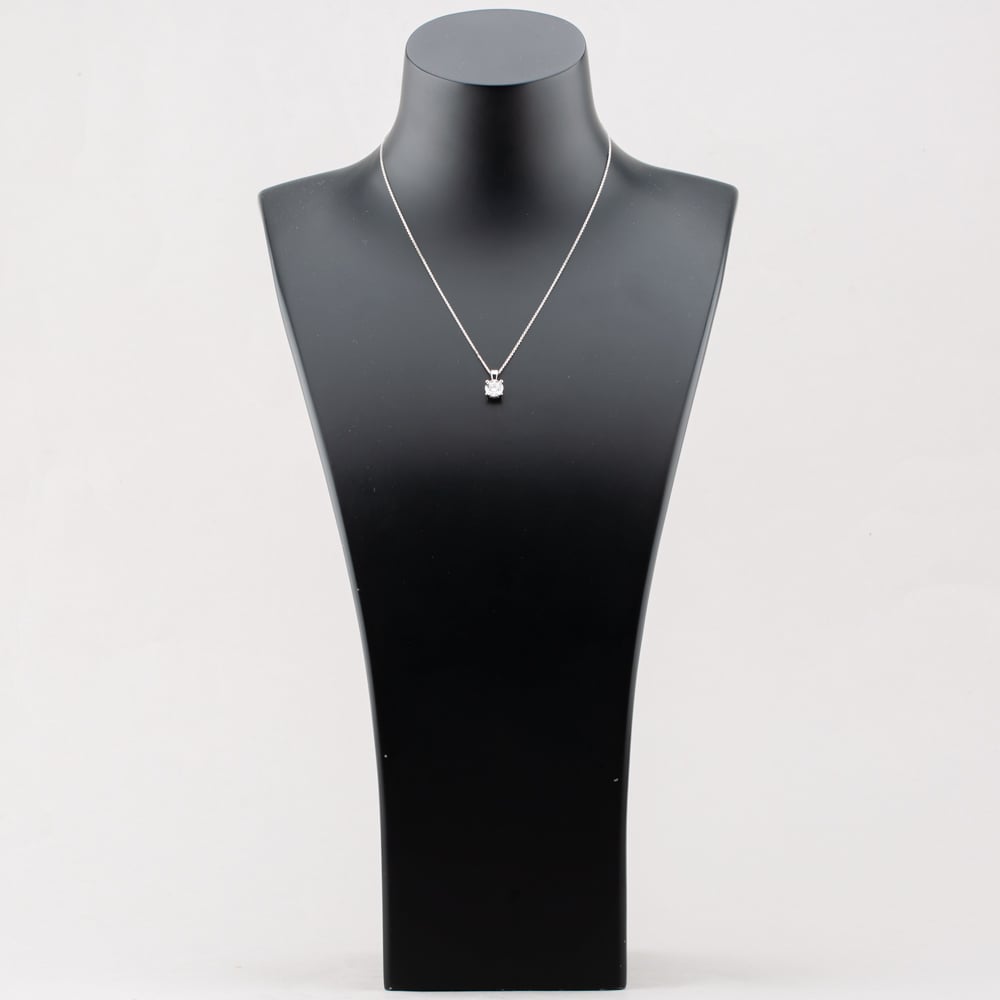 18ct White Gold 1.50ct Certificated Brilliant Cut Lab Grown Diamond Pendant Necklace 514NW-W013