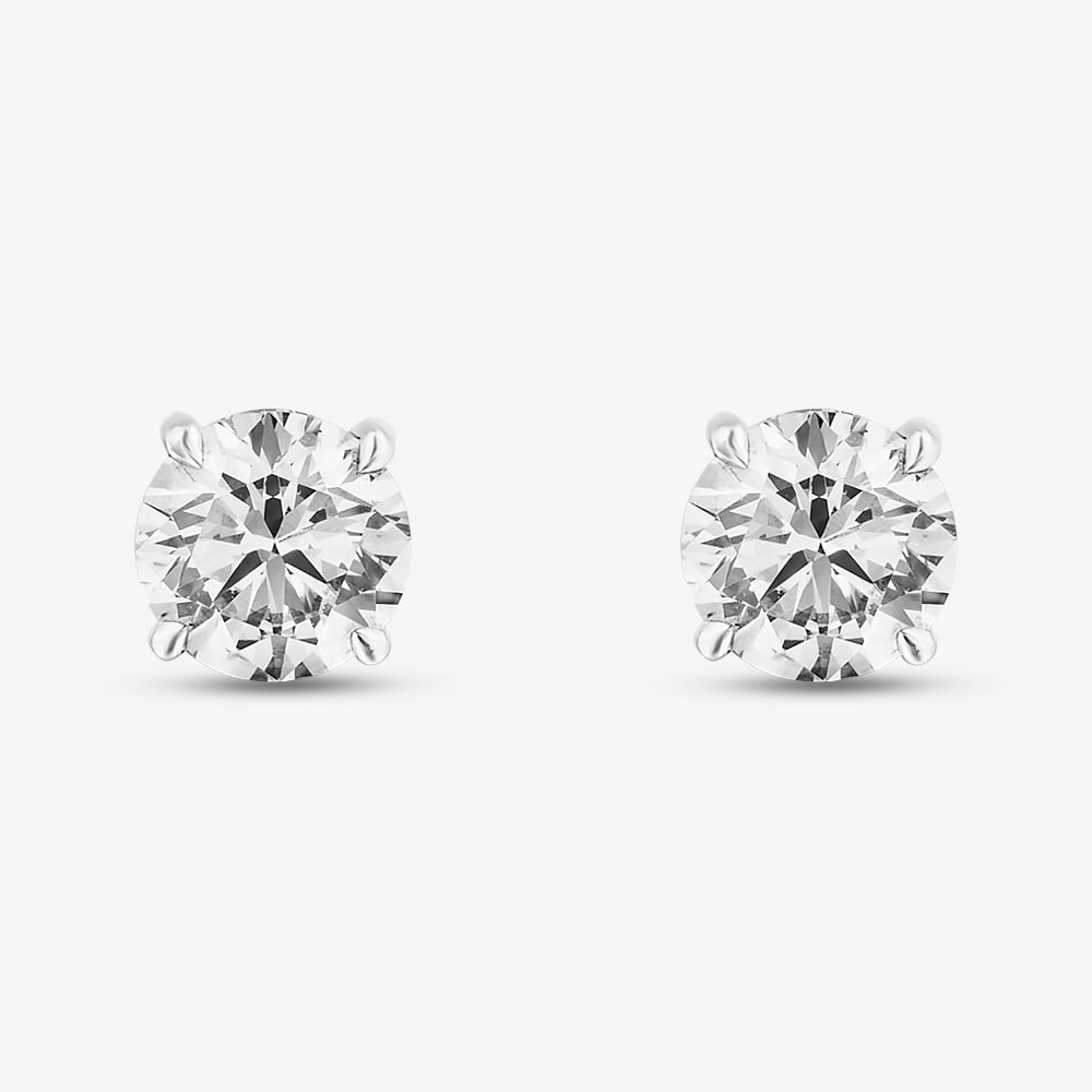18ct White Gold 1.50ct Brilliant Cut Lab Grown Diamond Stud Earrings E4336W/150-18