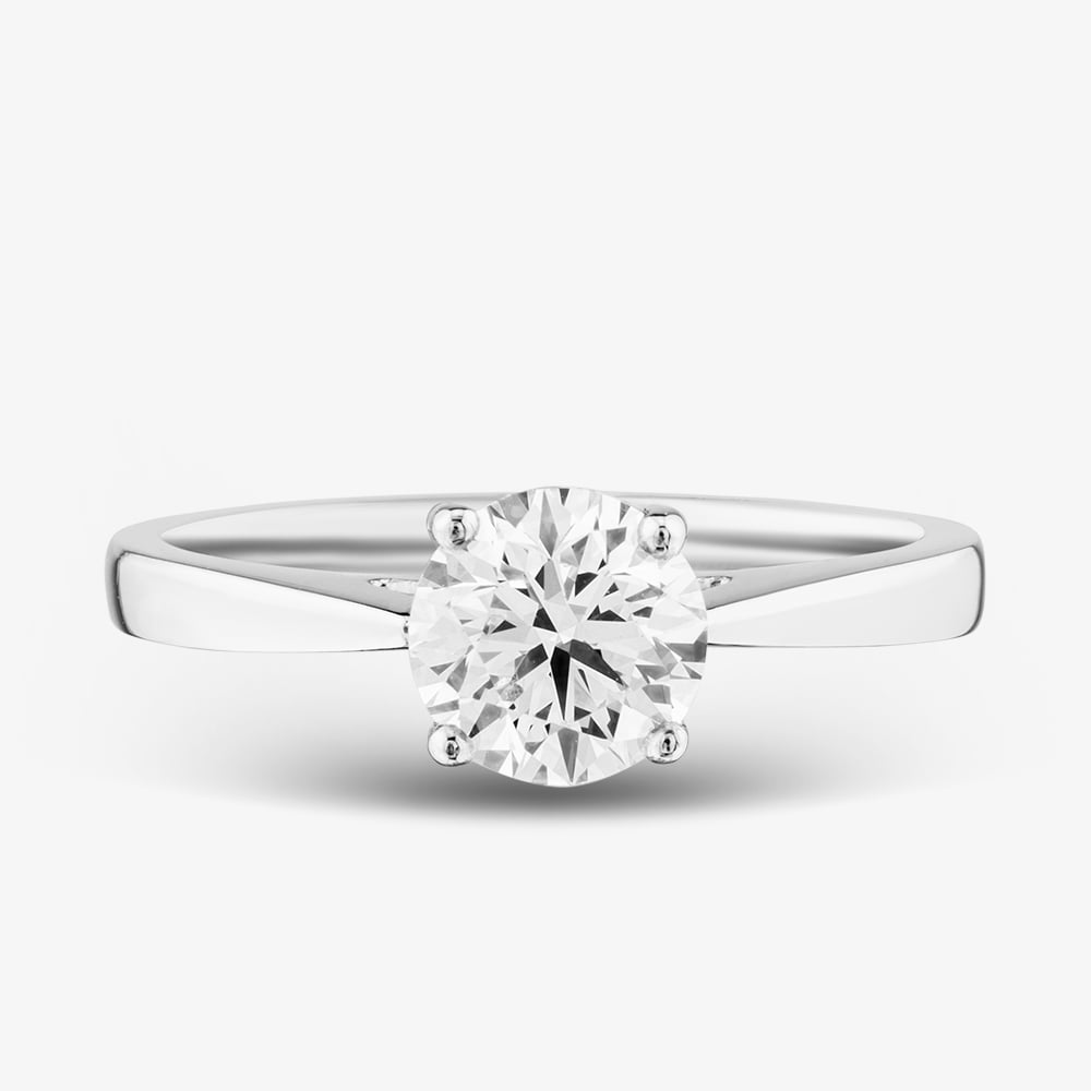 Platinum 1.00ct Lab Grown Diamond Solitaire Ring 015MT-P001