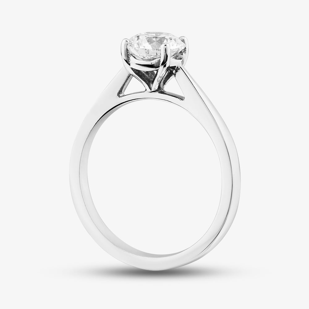 Platinum 1.00ct Lab Grown Diamond Solitaire Ring 015MT-P001