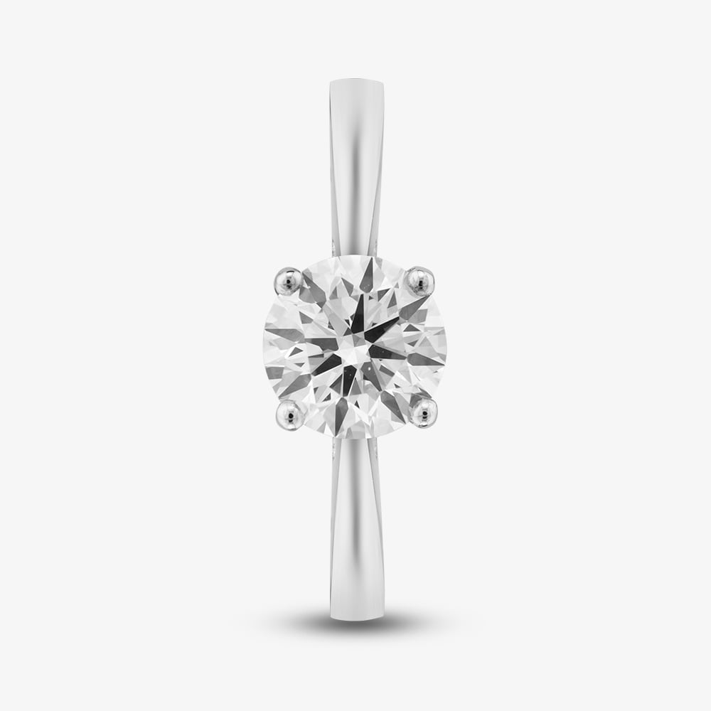 Platinum 1.01ct Certificated Brilliant Cut Lab Grown Diamond Solitaire Ring 015MT-P002
