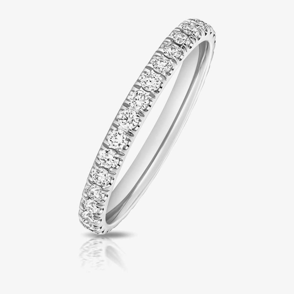 Platinum Excellence Platinum 0.70ct Lab Grown Diamond Eternity Ring VP928