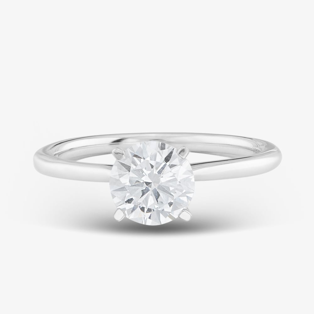 9ct White Gold 1.00ct Certificated Brilliant Cut Lab Grown Diamond Solitaire Ring LGR21614-100 (WG)