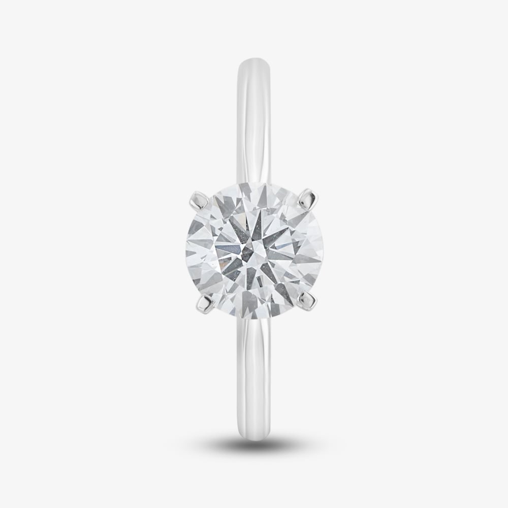 9ct White Gold 1.00ct Certificated Brilliant Cut Lab Grown Diamond Solitaire Ring LGR21614-100 (WG)
