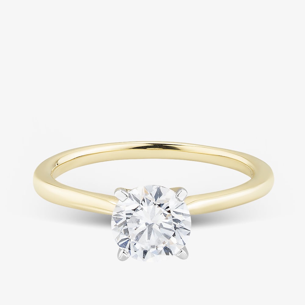 9ct Yellow Gold 1.00ct Brilliant Cut Lab Grown Diamond Solitaire Ring LGR21614-100