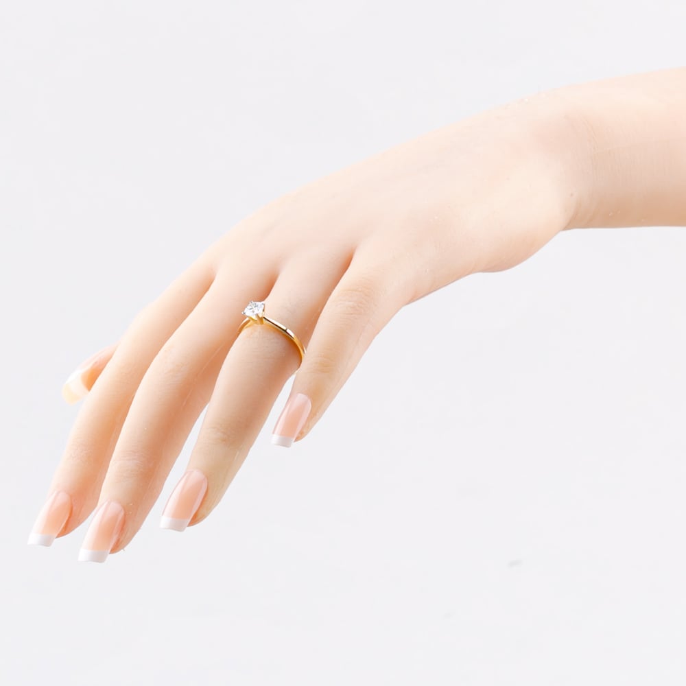 9ct Yellow Gold 0.50ct Brilliant Cut Lab Grown Diamond Solitaire Ring LGR21614-50