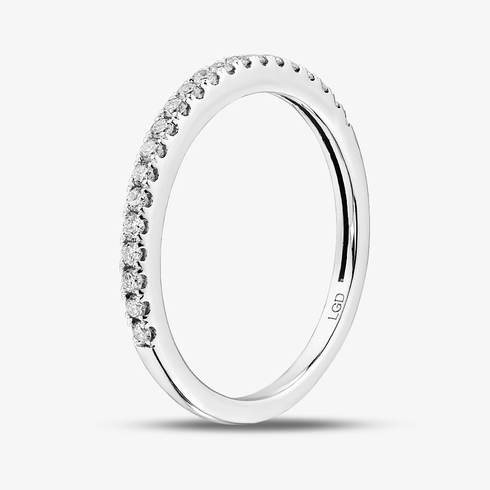 9ct White Gold 1.25ct Brilliant Cut Lab Grown Diamond Bridal Set LGR42232-125