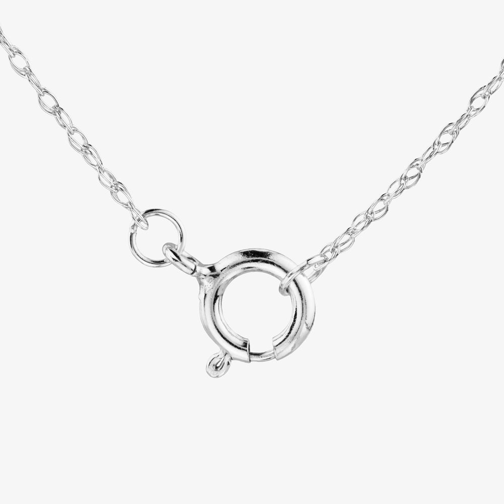 9ct White Gold 1.00ct Lab Grown Diamond Heart Pendant Necklace LGP41093-100 (WG)