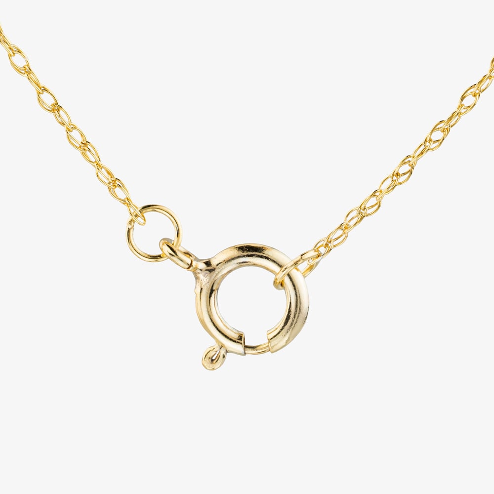9ct Yellow Gold 0.50ct Lab Grown Diamond Solitaire Pendant Necklace LGP3119-50AN (YG)