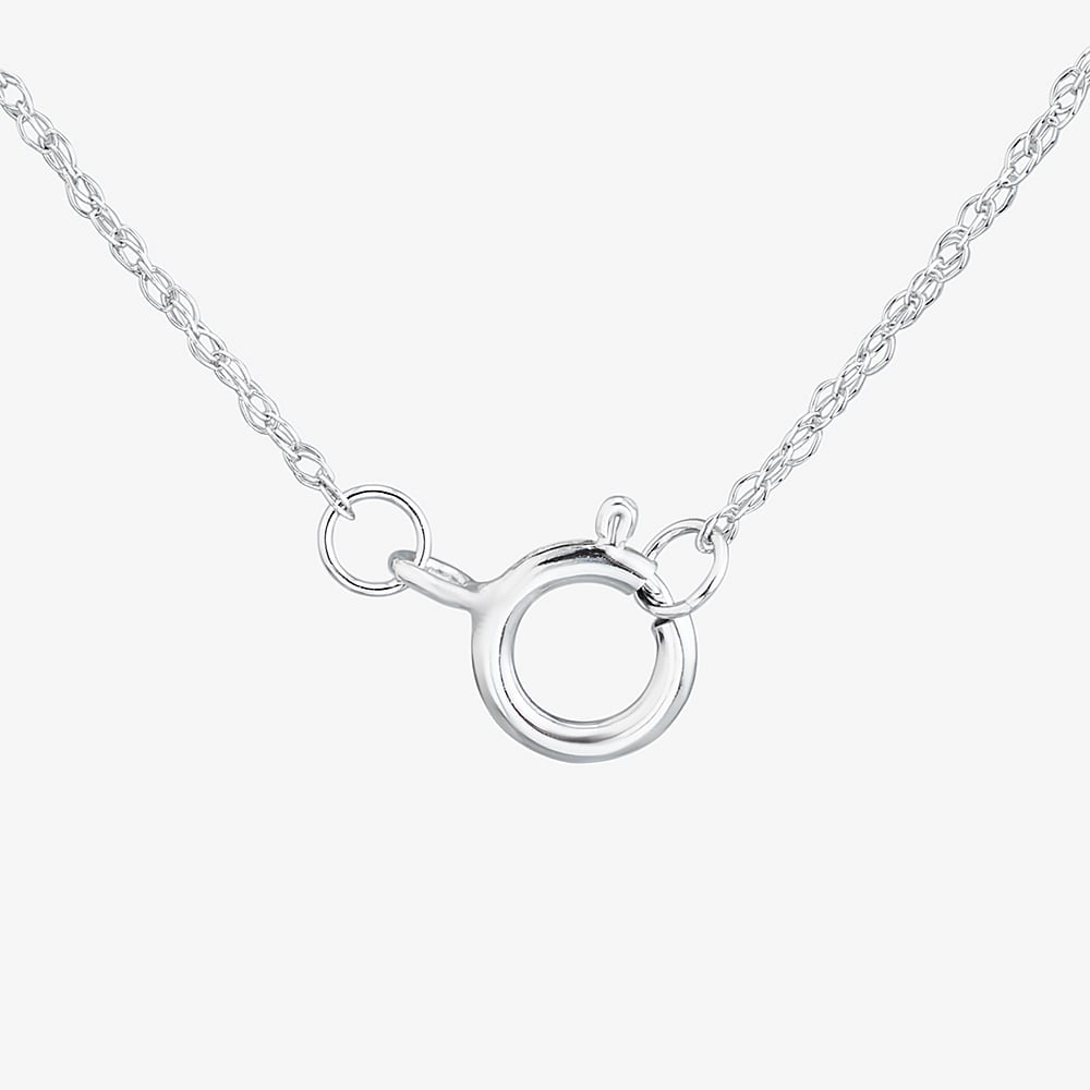 9ct White Gold 1.00ct Certificated Round Cut Lab Grown Diamond Heart Pendant Necklace LGP45515-100 (WG)