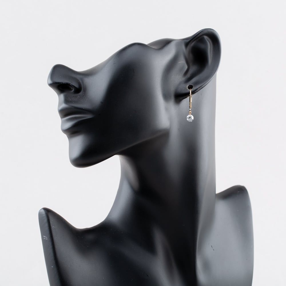 9ct Yellow Gold 1.00ct Brilliant Cut Lab Grown Diamond Drop Lever Back Earrings LGE46856-100SF