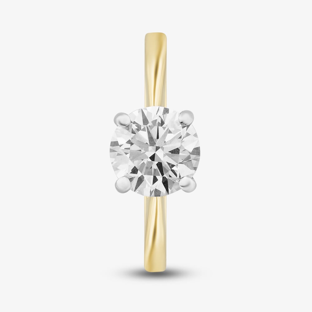 18ct Yellow Gold 1.52ct Brilliant Cut Lab Grown Diamond Solitaire Ring 015MW-M001