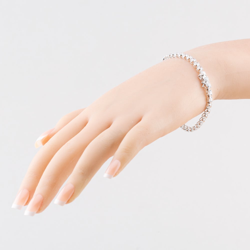 9ct White Gold 10.00ct Lab Grown Diamond Tennis Bracelet LGB15917-1000 (WG)
