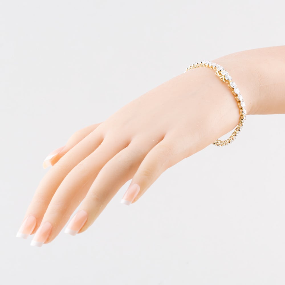 9ct Yellow Gold 10.00ct Lab Grown Diamond Tennis Bracelet LGB15917-1000 (YG)