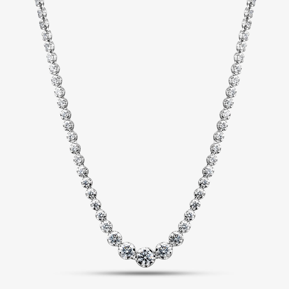 Click to view product details and reviews for 9ct White Gold Certified 1000ct Lab Grown Diamond Graduated Tennis Necklace Lgn23469 1000sf. Click to view product details and reviews for 9ct White Gold Certified 1000ct Lab Grown Diamond Graduated Tennis Necklace Lgn23469 1000sf.