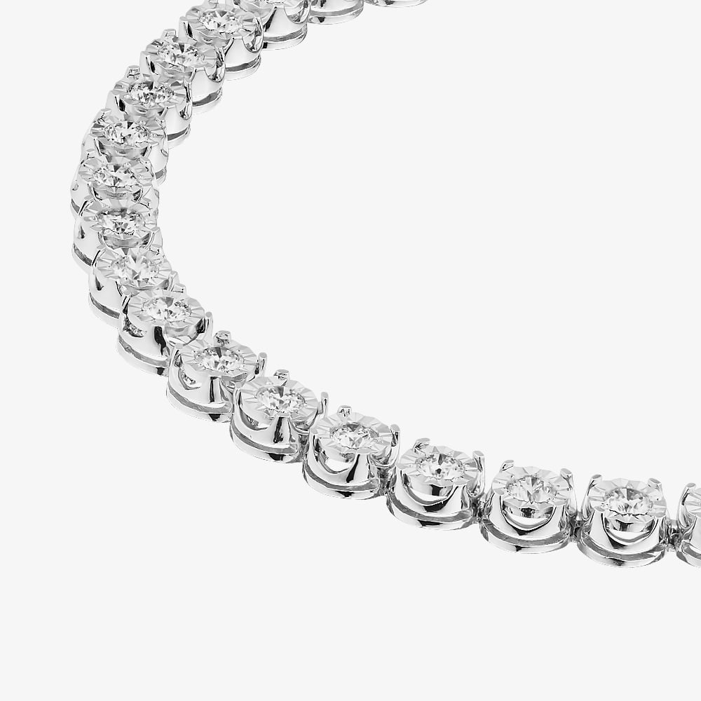 Silver 2.00ct Lab Grown Diamond Tennis Bracelet LGB18706-200CH (SIL)