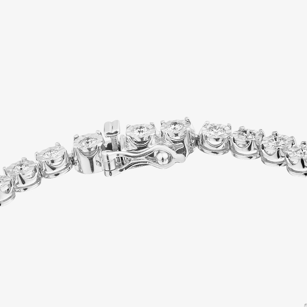 Silver 2.00ct Lab Grown Diamond Tennis Bracelet LGB18706-200CH (SIL)