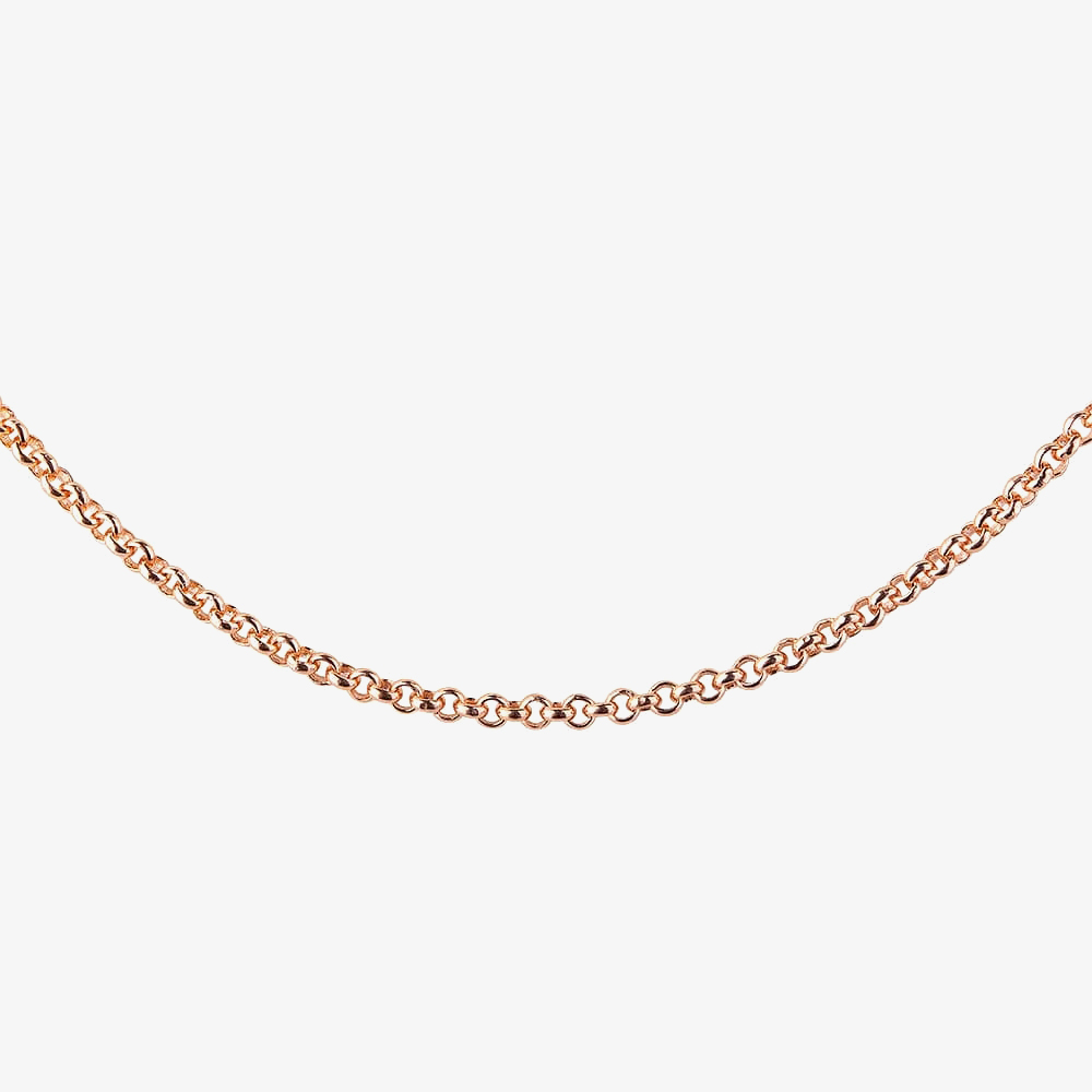 THOMAS SABO Rose Gold Plated Round Belcher Chain KE1219-415-12