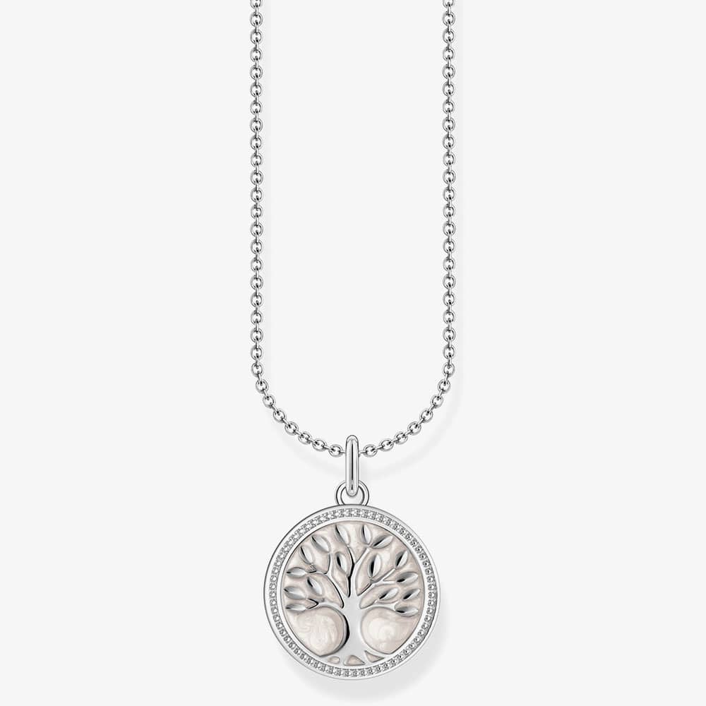 Product photograph of Thomas Sabo Silver Tree Of Love Necklace Ke2220-007-21-l45v from The Jewel Hut