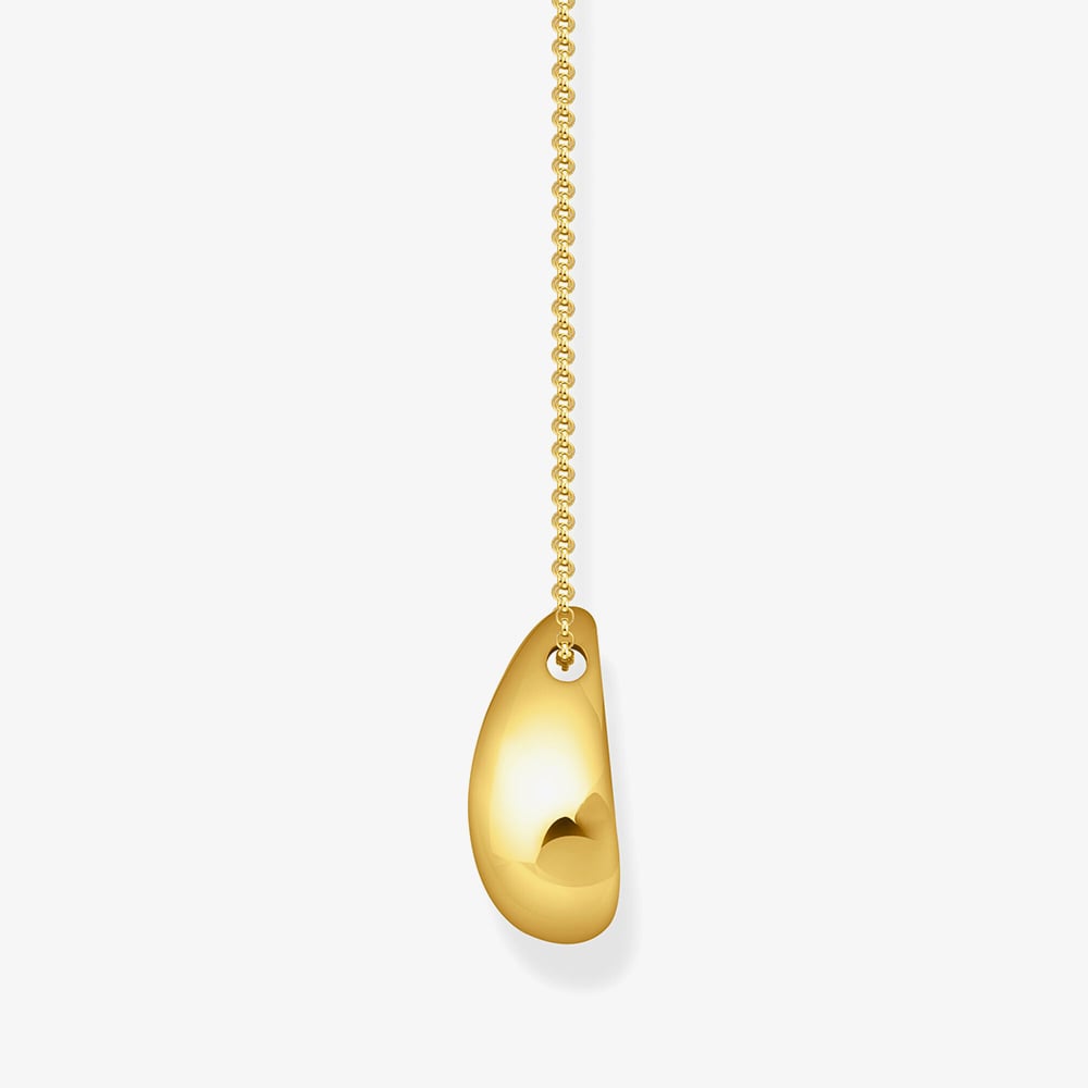 THOMAS SABO Gold Plated Organic Drop Pendant Necklace KE2281-413-39-L50V