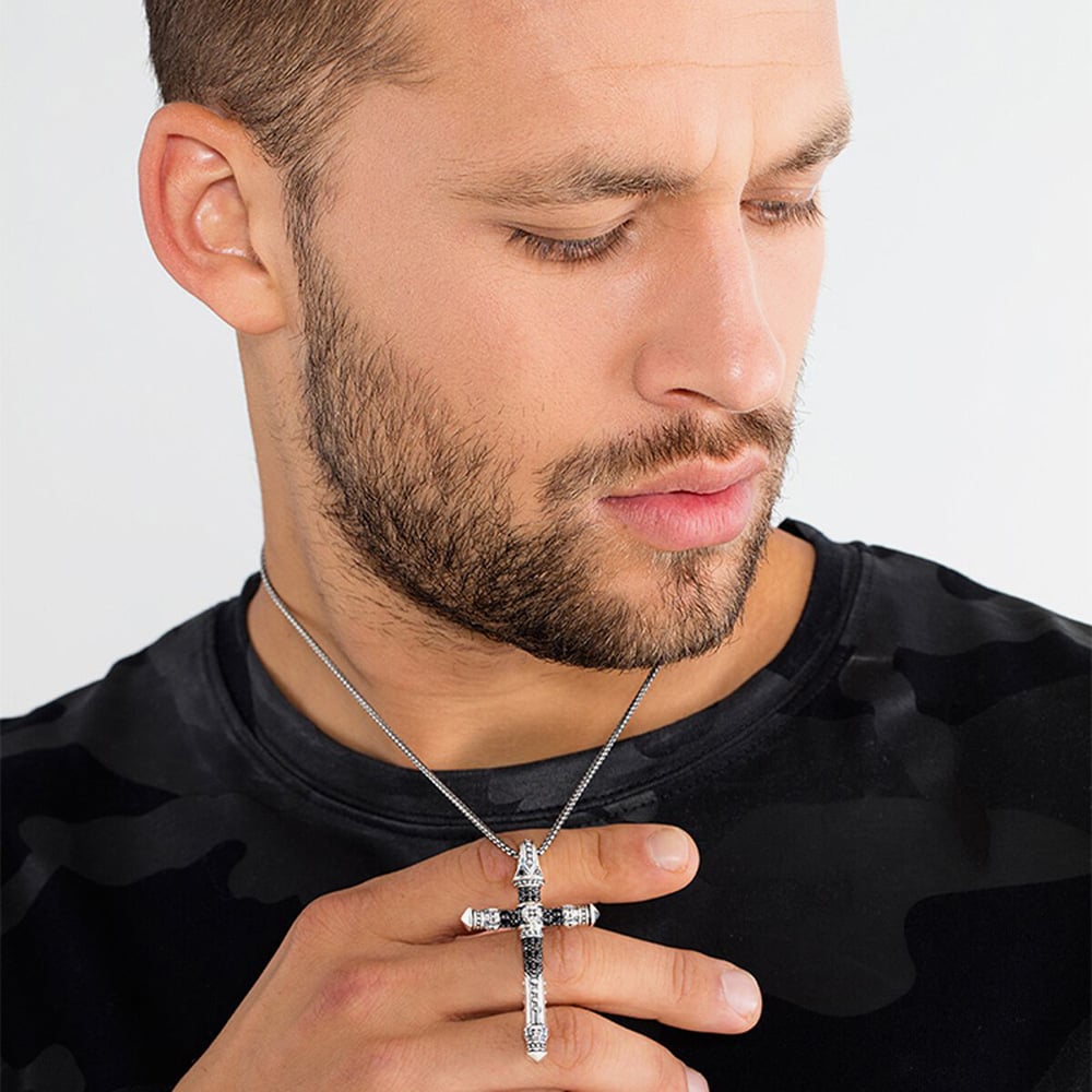 THOMAS SABO Venezia Blackened Silver Chain KE1108-001-12