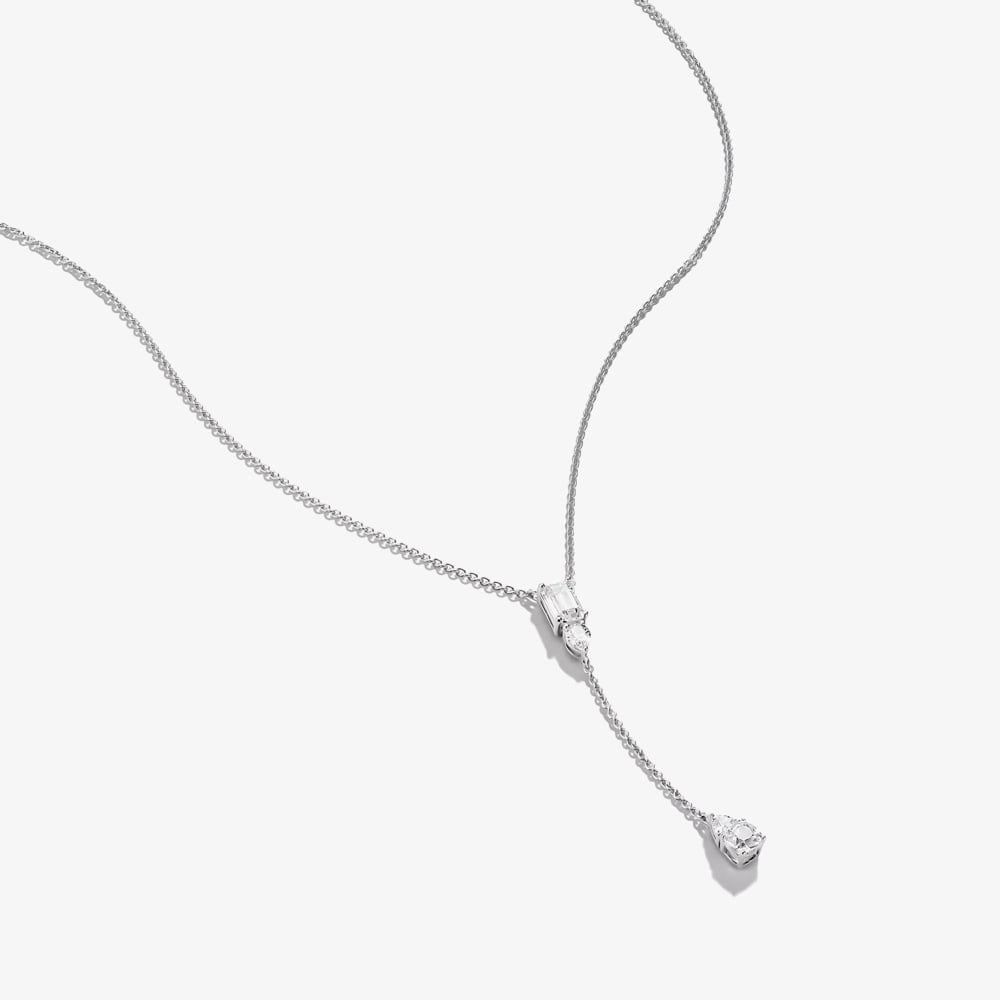 THOMAS SABO Bold Elegance Sterling Silver Cubic Zirconia Y Pendant KE2364-051-14-L50V