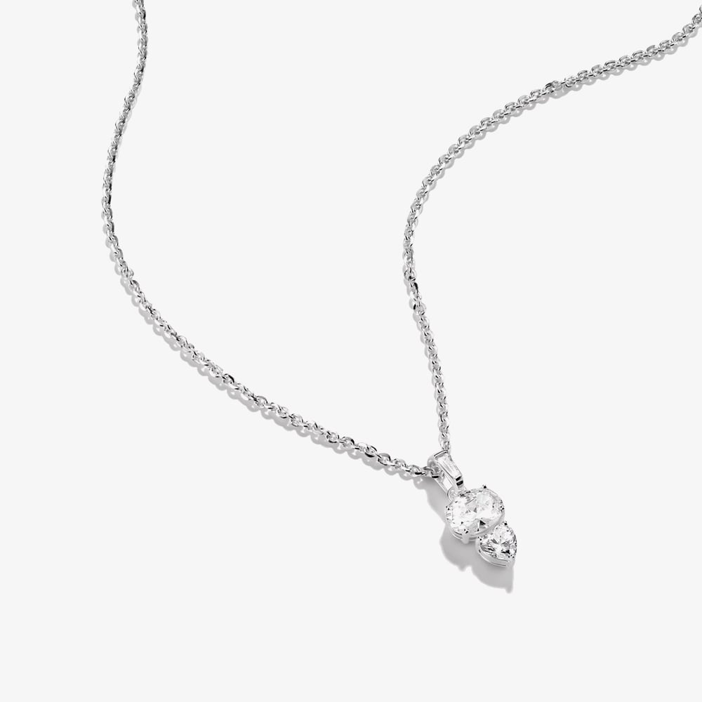 THOMAS SABO Bold Elegance Sterling Silver Multi Cut Cubic Zirconia Pendant KE2363-051-14-L45V