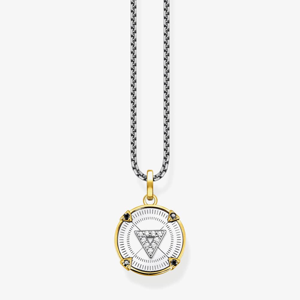 THOMAS SABO Mens Elements Of Nature 'Water' Pendant Necklace KE21