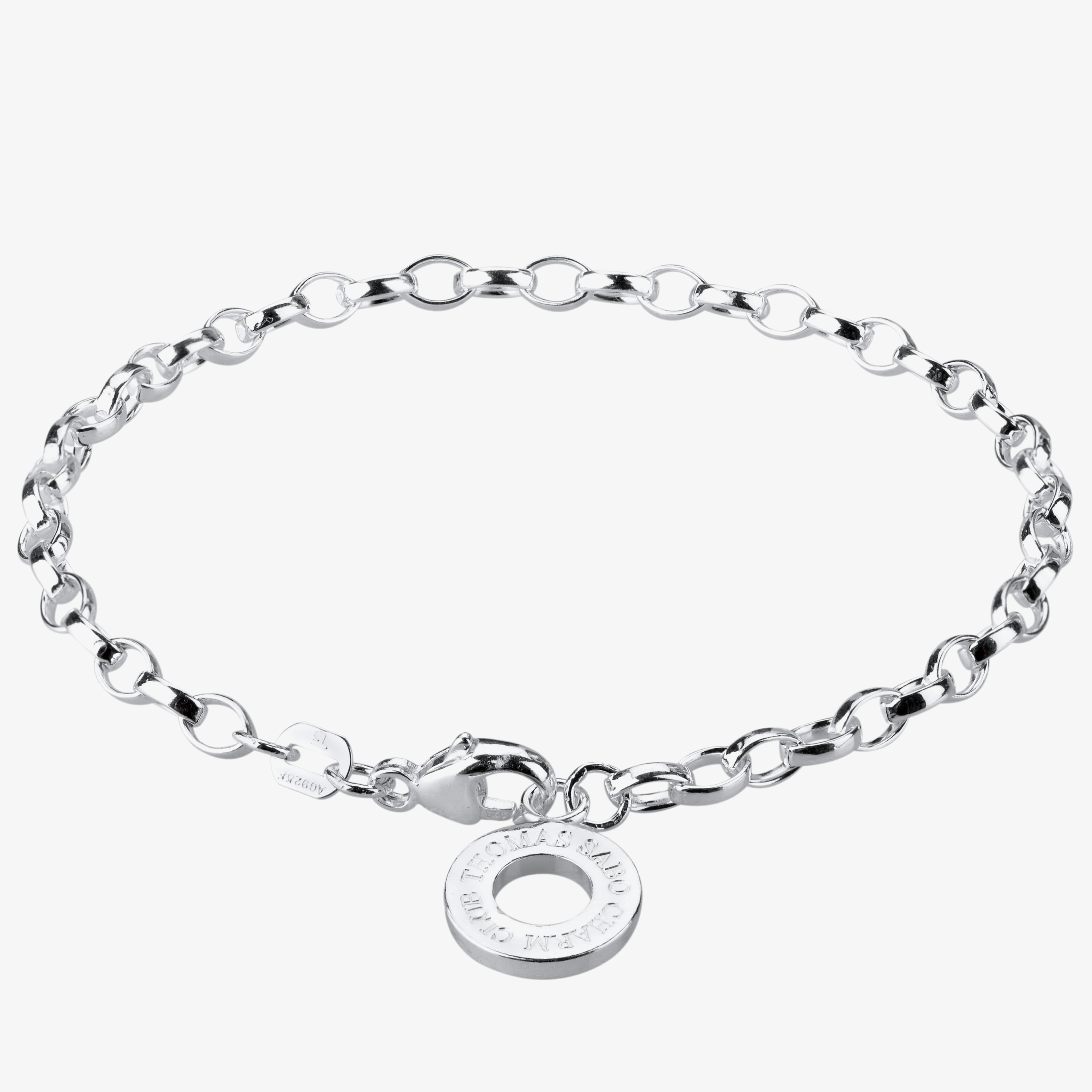 THOMAS SABO Sterling Silver Classic Charm Bracelet X0163-001-12