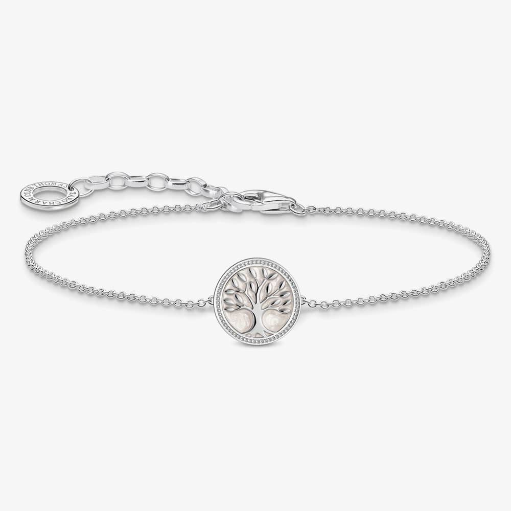 Product photograph of Thomas Sabo Silver Tree Of Love Bracelet A2160-007-21-l19v from The Jewel Hut