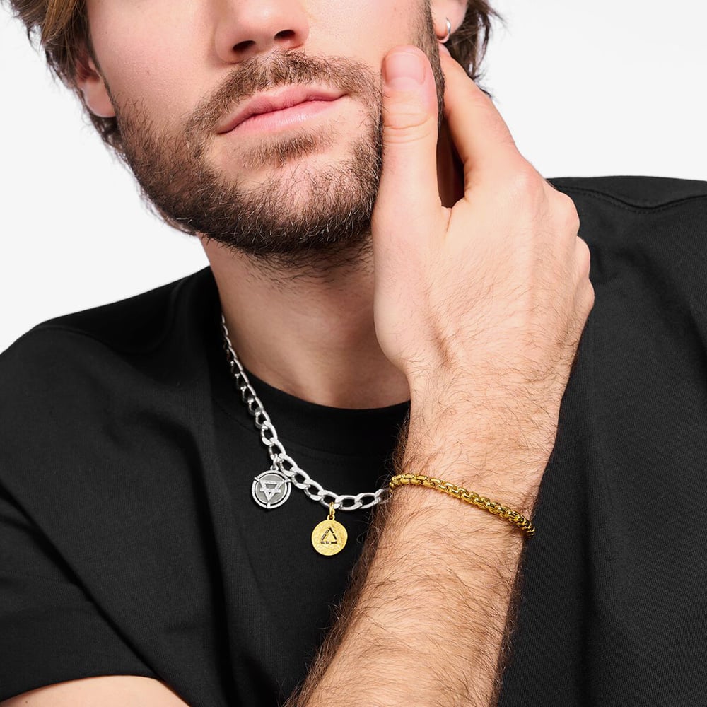 THOMAS SABO Venezia 5mm Gold Plated Chain Bracelet A2005-413-39