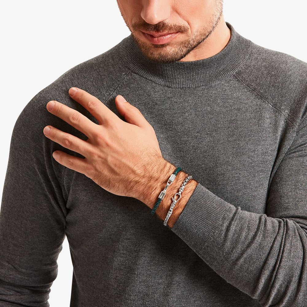THOMAS SABO Venezia Blackened Silver Chain Bracelet A2005-637-21