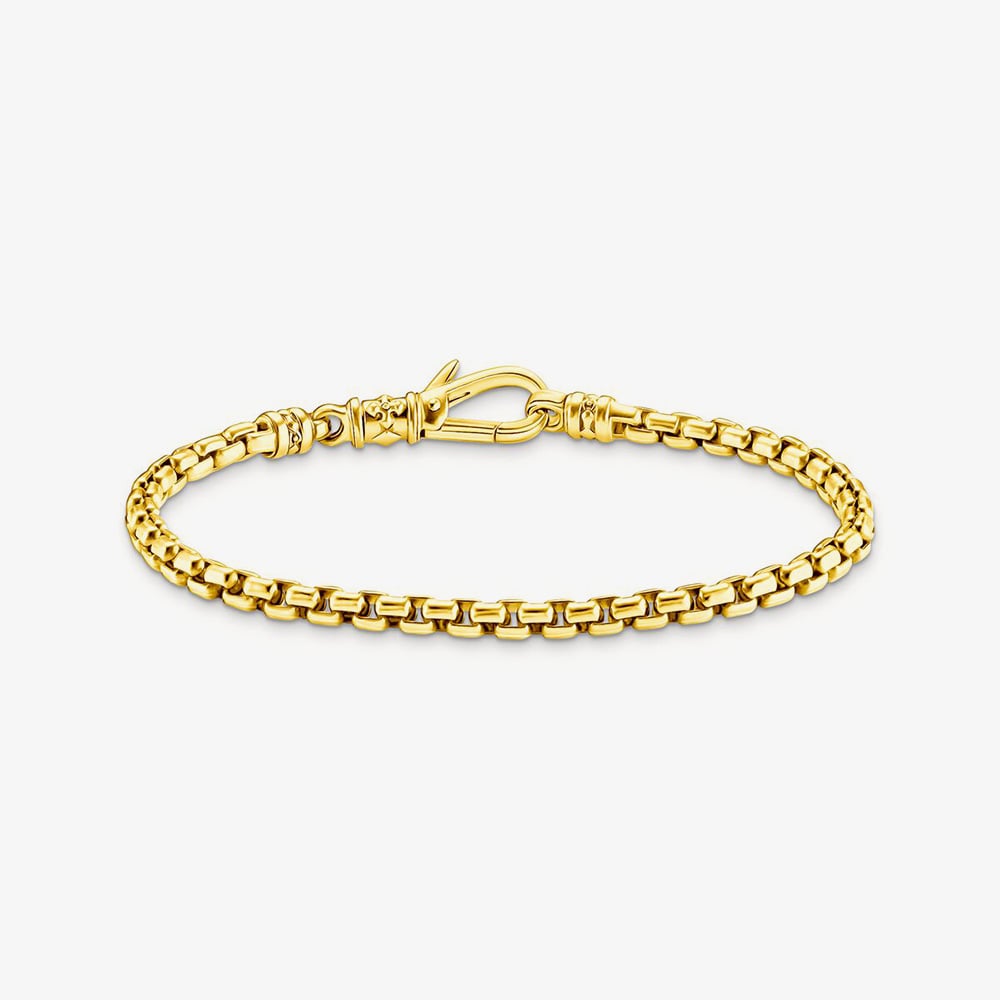 THOMAS SABO Venezia 4mm Gold Plated Chain Bracelet A2186-413-39-L20