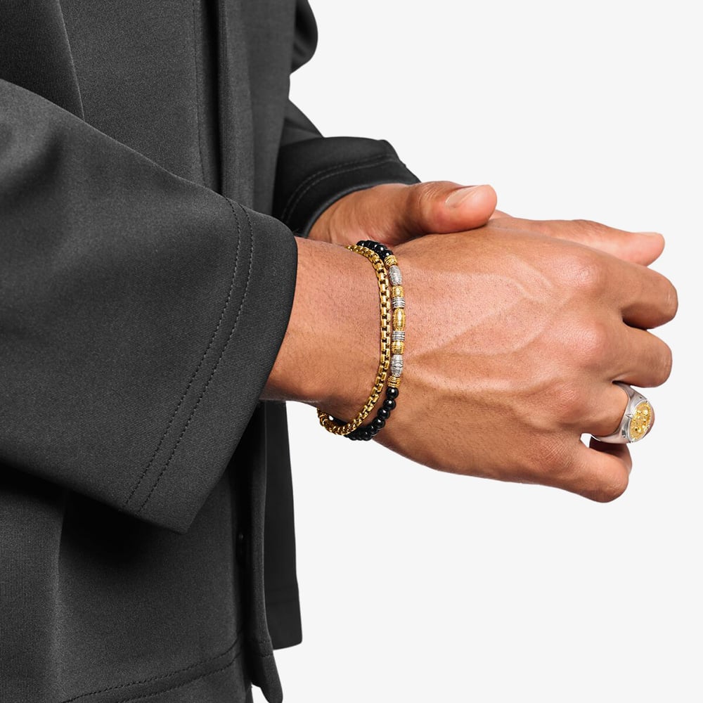 THOMAS SABO Venezia 4mm Gold Plated Chain Bracelet A2186-413-39