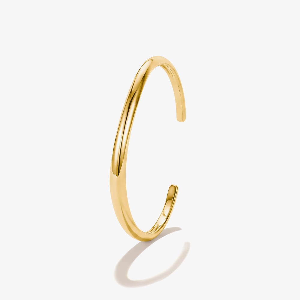 THOMAS SABO Fluid Elegance 18ct Yellow Gold Plated Bangle AR122-M01-39